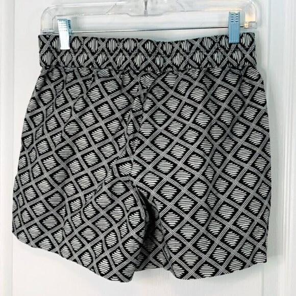 J. Crew Aztec Tribal Boho Indie Western Linen Elastic Waistband Pocket Short - Picture 9 of 16